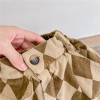 Thumbnail for RetroBloom – Comfortable & Playful – Kids' Pants with an Argyle Pattern