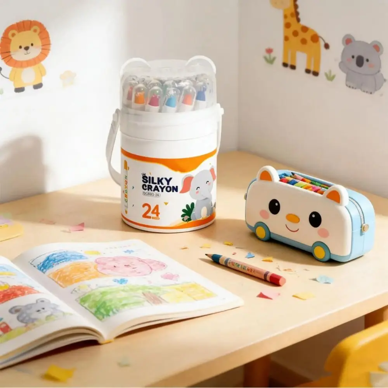 TinyArt – Educational & Safe – Water-Soluble Washable Marker Set