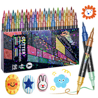 Thumbnail for ArtShine – Colorful & Sparkling – Double-Sided Glitter & Glow-in-the-Dark Marker Set