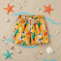 Thumbnail for Beach Shorts – Lightweight & playful – Tropical Kids' Swim Trunks