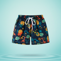 Thumbnail for Beach Shorts – Lightweight & playful – Tropical Kids' Swim Trunks