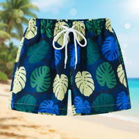 Thumbnail for Beach Shorts – Lightweight & playful – Tropical Kids' Swim Trunks