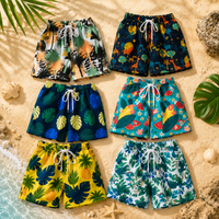 Thumbnail for Beach Shorts – Lightweight & playful – Tropical Kids' Swim Trunks