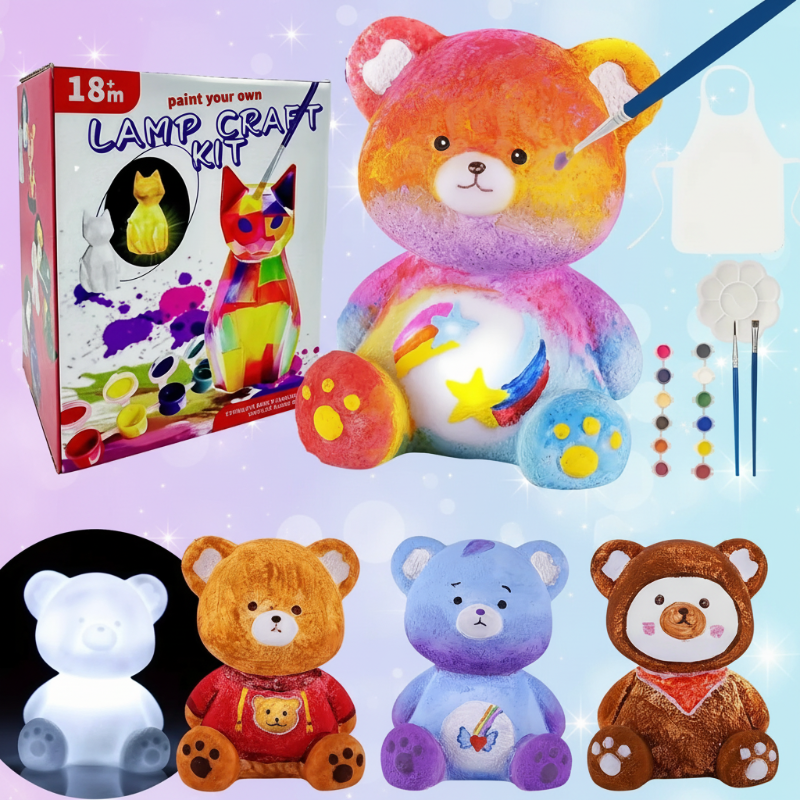 MiniCrafters – Creativity & Learning – DIY Lamp Animal Painting Set