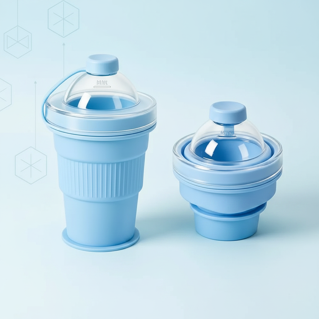 FlexiCup – Practical & Portable – Foldable Silicone Drinking Cup