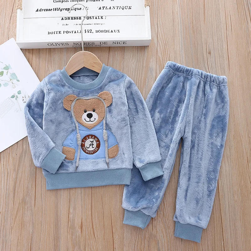 CozyBear – Warm & Soft – Kids' Track Suit with Bear Print