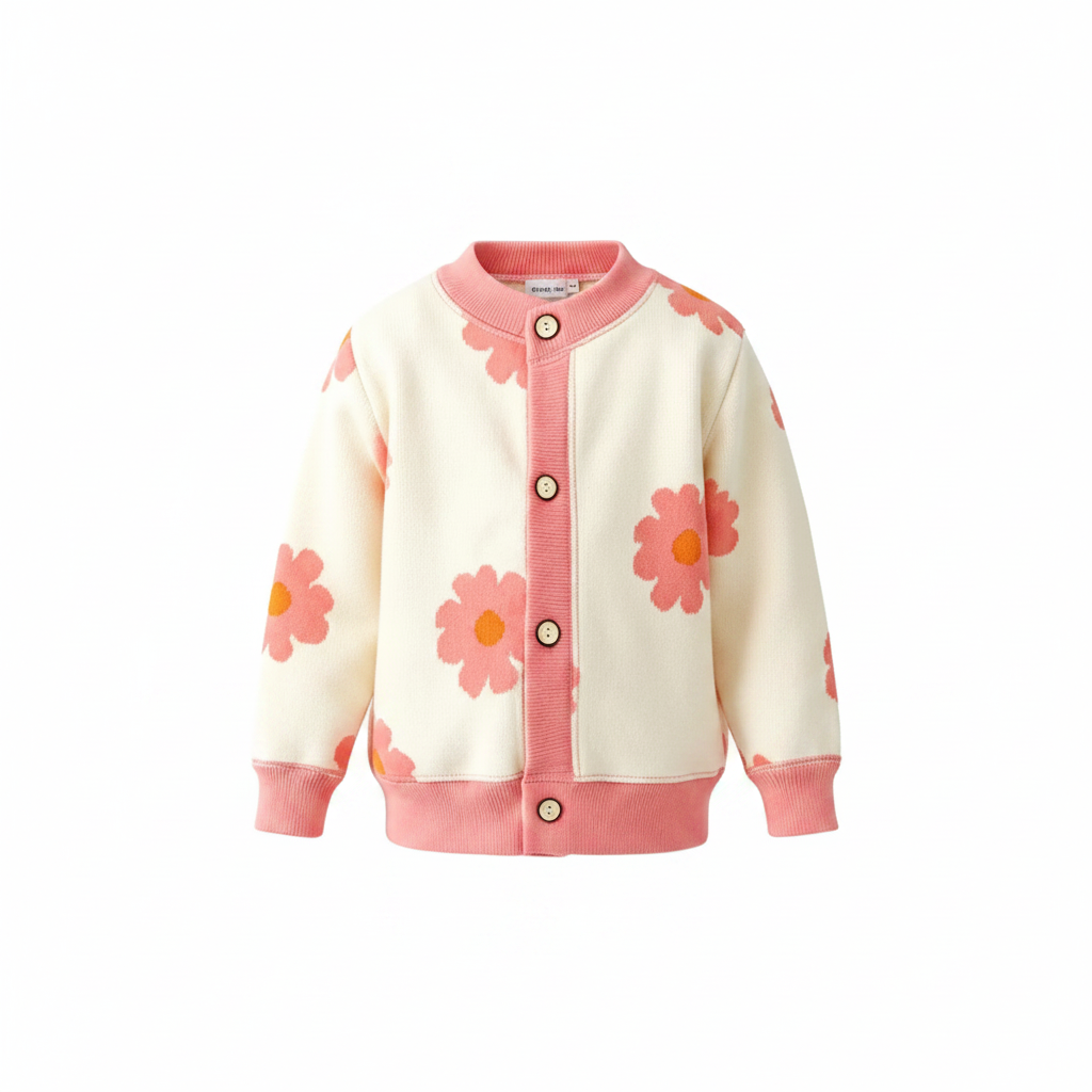 CozyCardi – Soft & Warm – Knitted Cardigan with Cute Prints