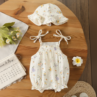 Thumbnail for LittleBlossom – Summer Comfort & Style – Baby Sling Bodysuit with Hat