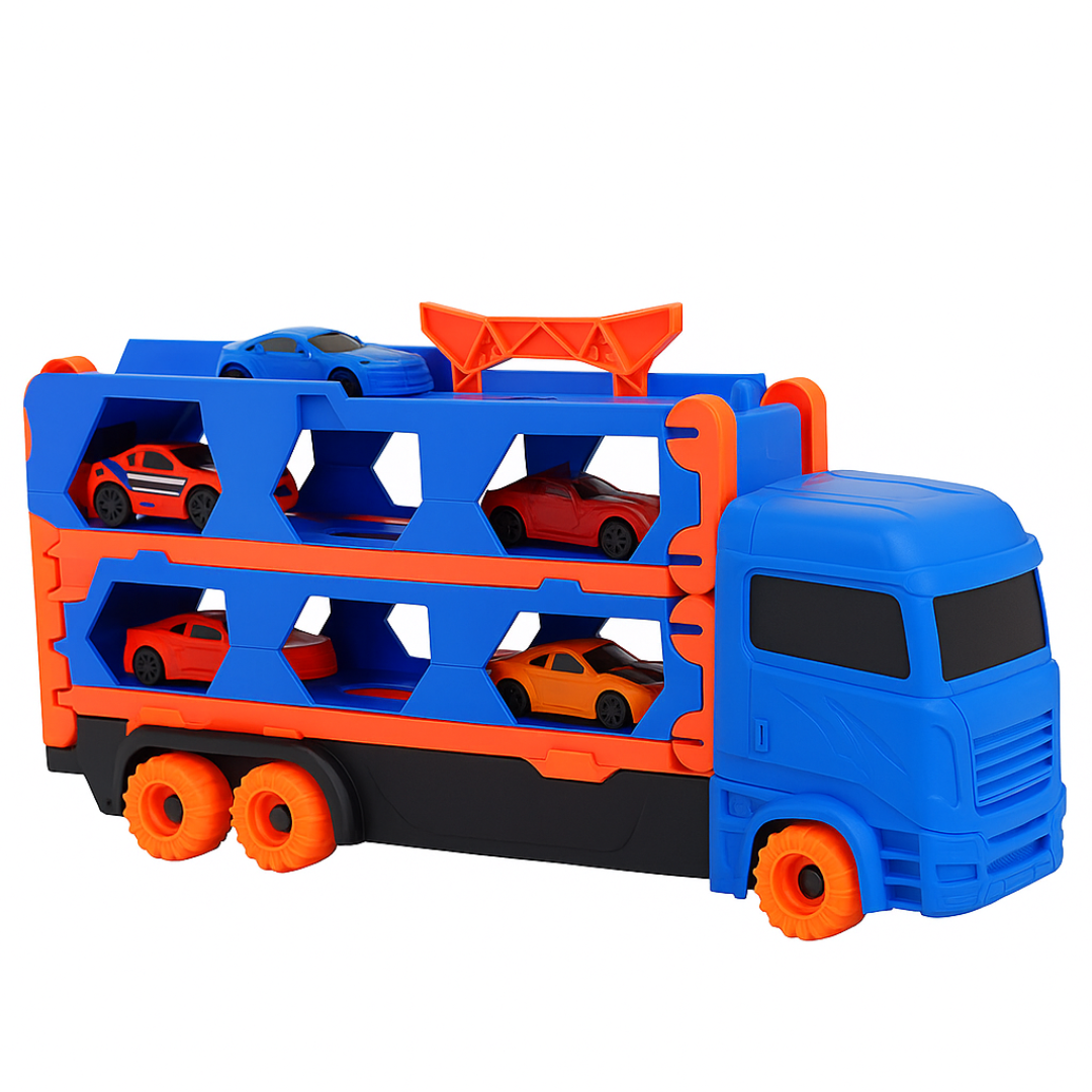 Mega Transporter - 9-in-1 Racing Fun - Transformable Toy Truck