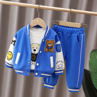 Thumbnail for Mini Fashion™ - Toddler & Adventure - 3-Piece Clothing Set Red Baseball Bear