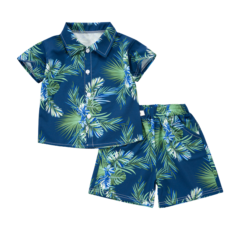 Mini Fashion™ - Fresh & Cheerful - Flowers Boys Set