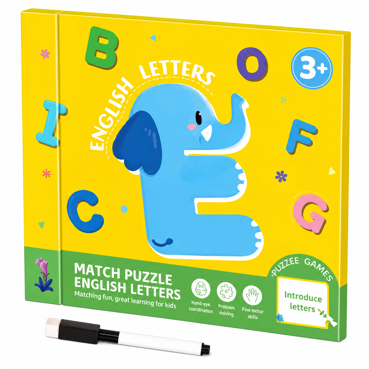 SmartMatch – Fun & Educational – Magnetic 2-in-1 Drawing and Puzzle Book