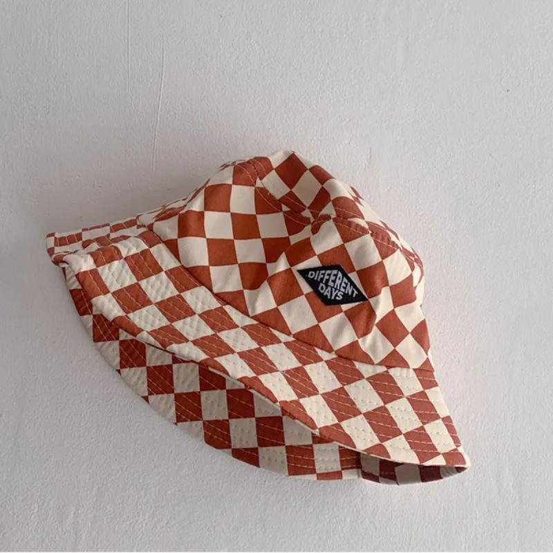 Bucket Hat – Cute & Protective – Children's Checkered Hat
