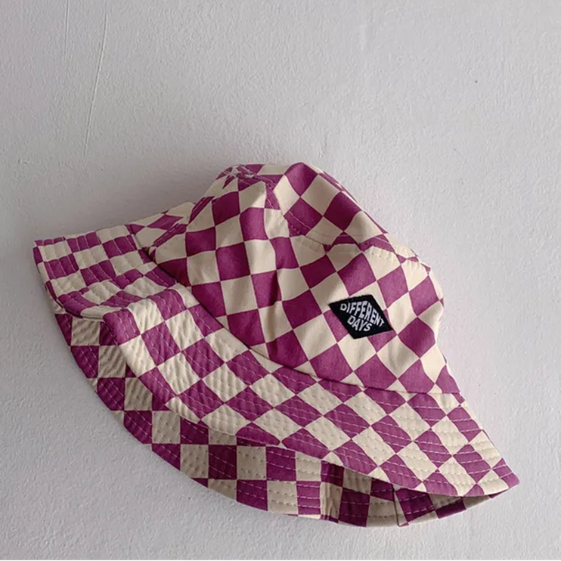 Bucket Hat – Cute & Protective – Children's Checkered Hat