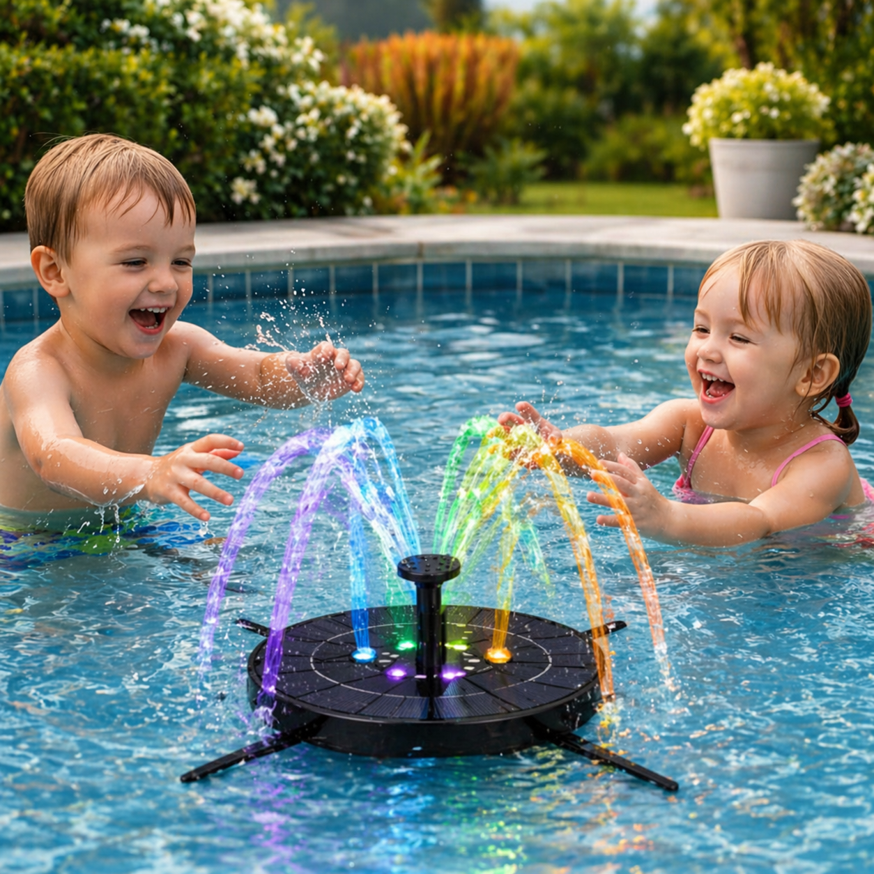 Solar LED Fountain Toy – Fun & Interactive – Water Toy Fountain