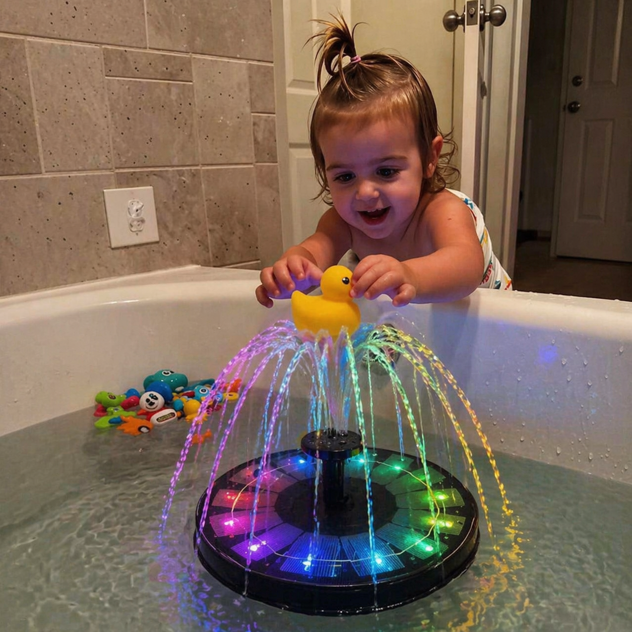 Solar LED Fountain Toy – Fun & Interactive – Water Toy Fountain