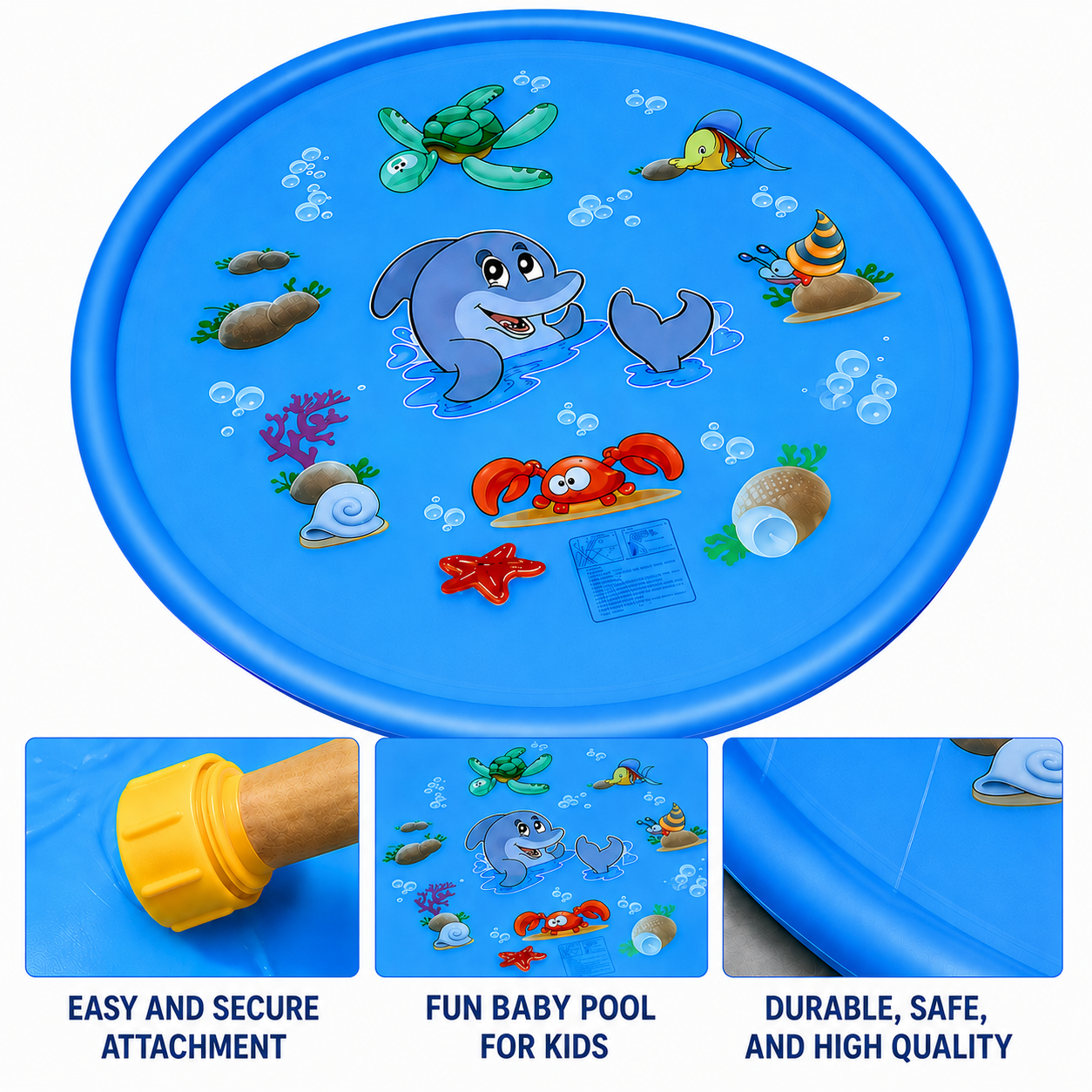 Water Fun Pad™ – Summer Party Lawn - Fountain Water Pool
