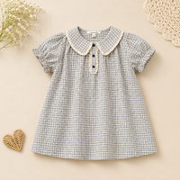 Thumbnail for Short Sleeve Embroidery Dress – Elegance & Comfort – Boutique Girls' Dress