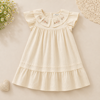 Thumbnail for Short Sleeve Embroidery Dress – Elegance & Comfort – Boutique Girls' Dress