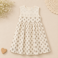 Thumbnail for Short Sleeve Embroidery Dress – Elegance & Comfort – Boutique Girls' Dress