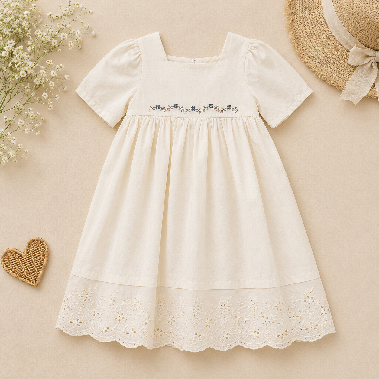 Lace Stitching Dress – Elegance & Comfort – Lace & Stitching
