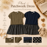Thumbnail for Plaid Patchwork Dress – Trendy & Lightweight – Checkered Dress