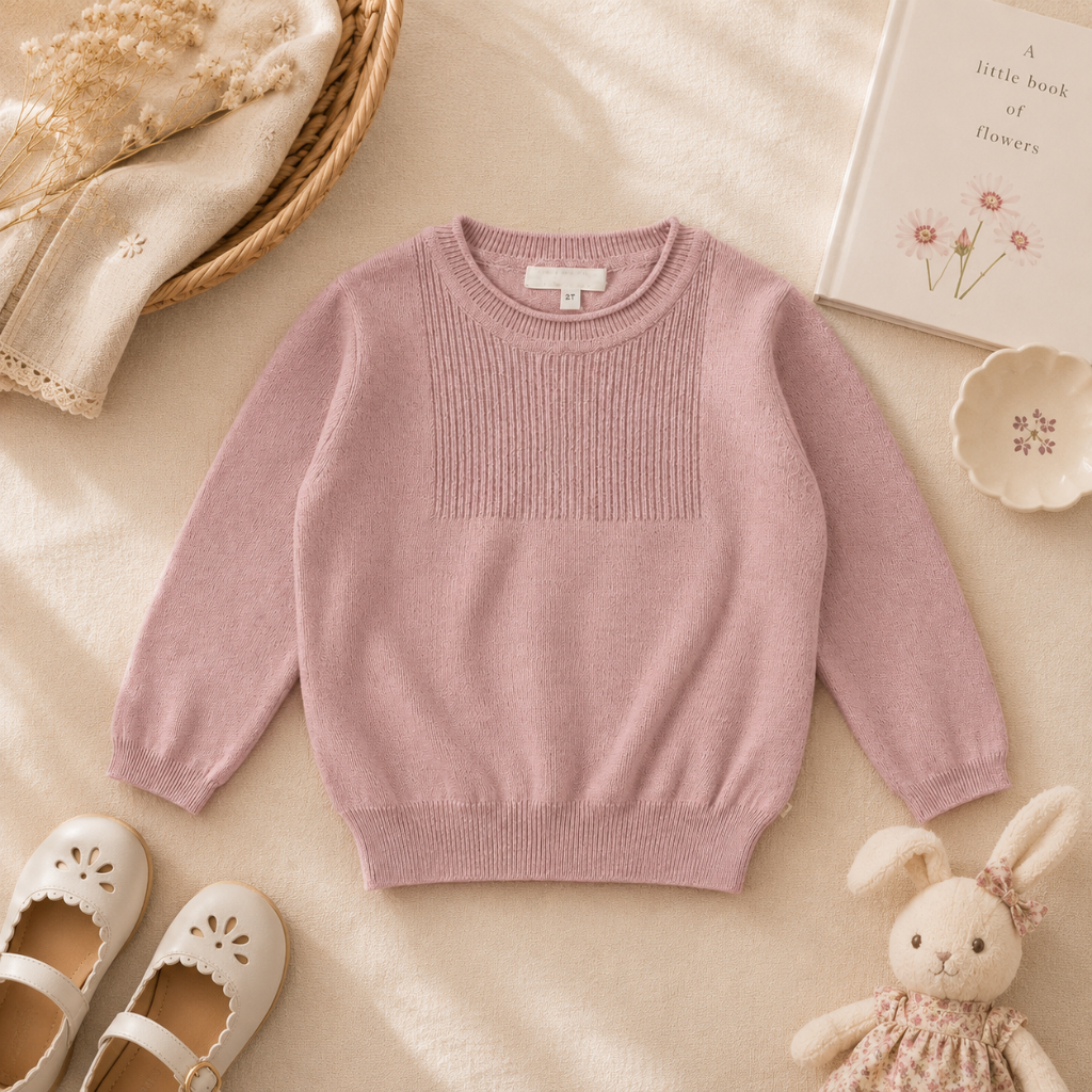 Thin Cotton Pullover – Light & Comfort – Knitted Children's Sweater