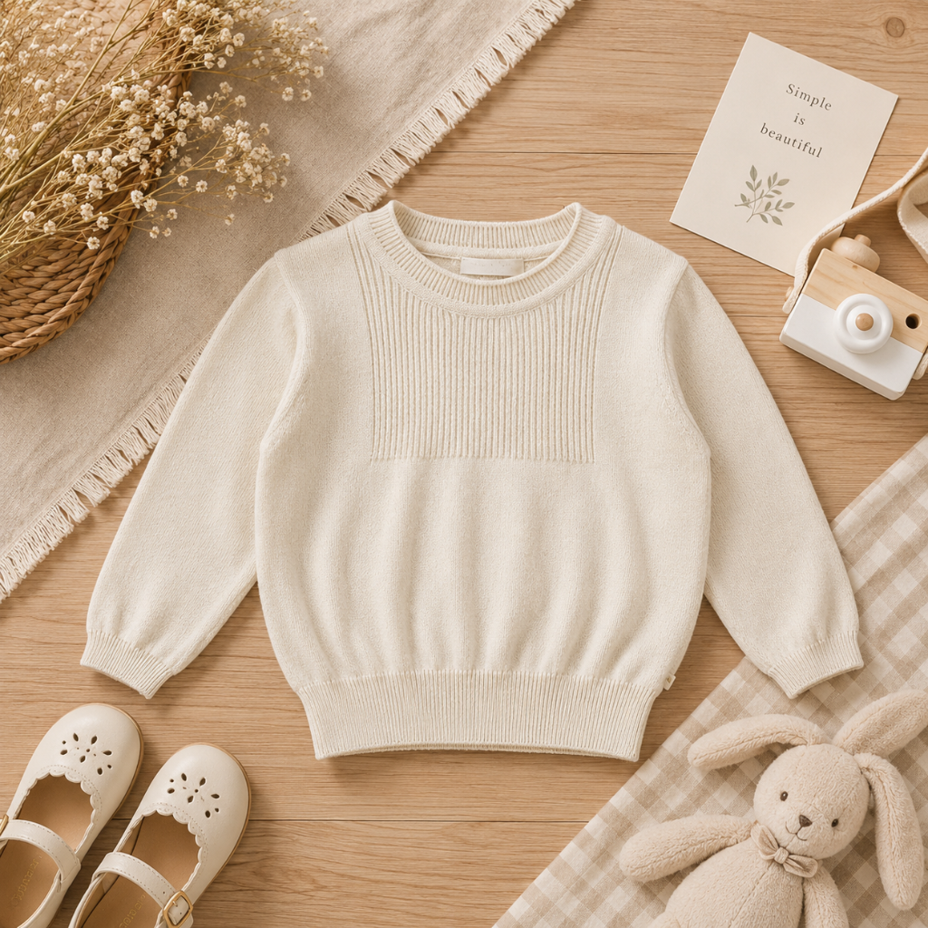 Thin Cotton Pullover – Light & Comfort – Knitted Children's Sweater