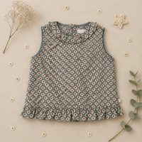 Thumbnail for Matching Set – Comfortable & Daisy Print – Bloomers, Skirt & Blouse