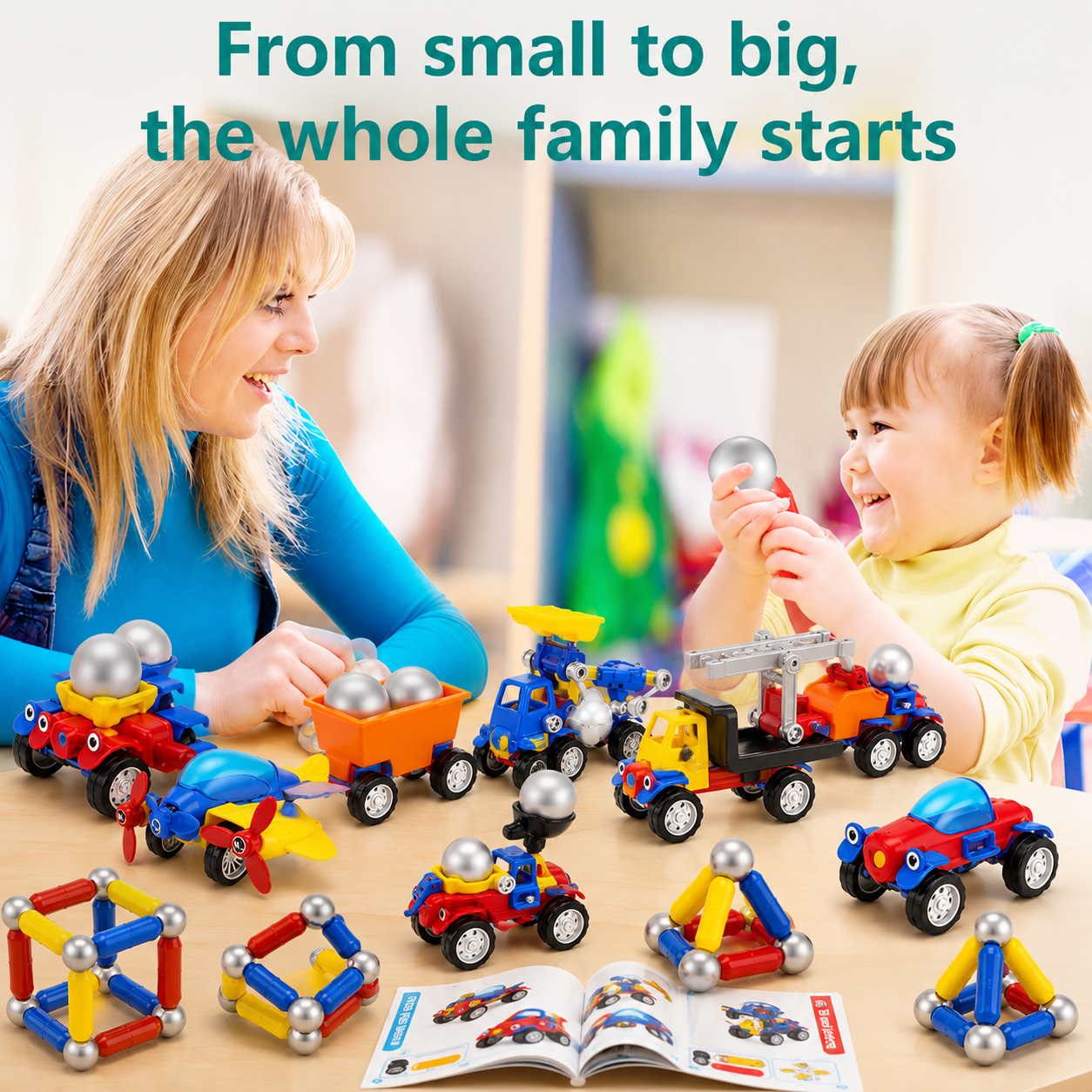 Magnetic Cars™ – Magnetic Building Fun - Magnetic Vehicles Toy Set