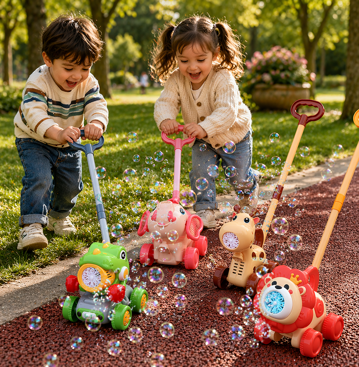 Bubble Blower – Fun & Playful – Bubble Blower Push Cart
