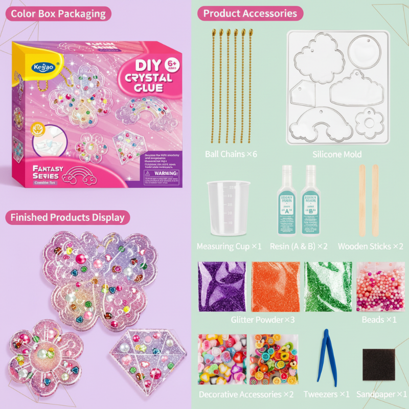 DIY Crystal Keychain Kit – Creative & Fun – Keychain Craft Kit