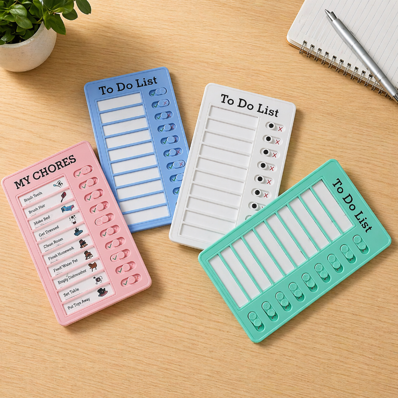 Kids Chore Chart – Organized & Independent – To-Do List Task Board