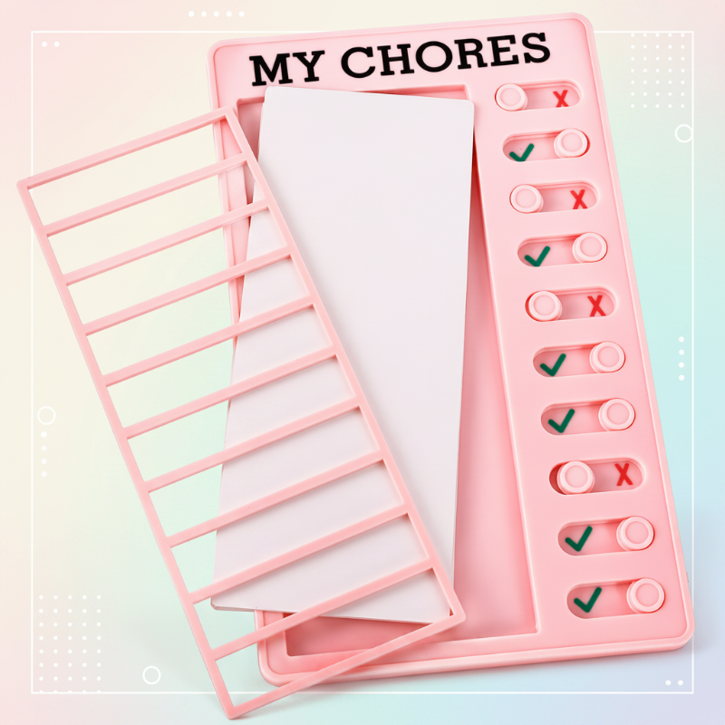 Kids Chore Chart – Organized & Independent – To-Do List Task Board
