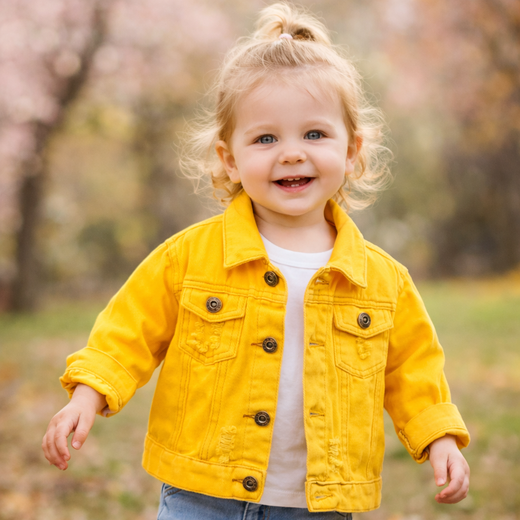 Candy Color Denim Jacket – Lightweight Denim Jacket for Kids