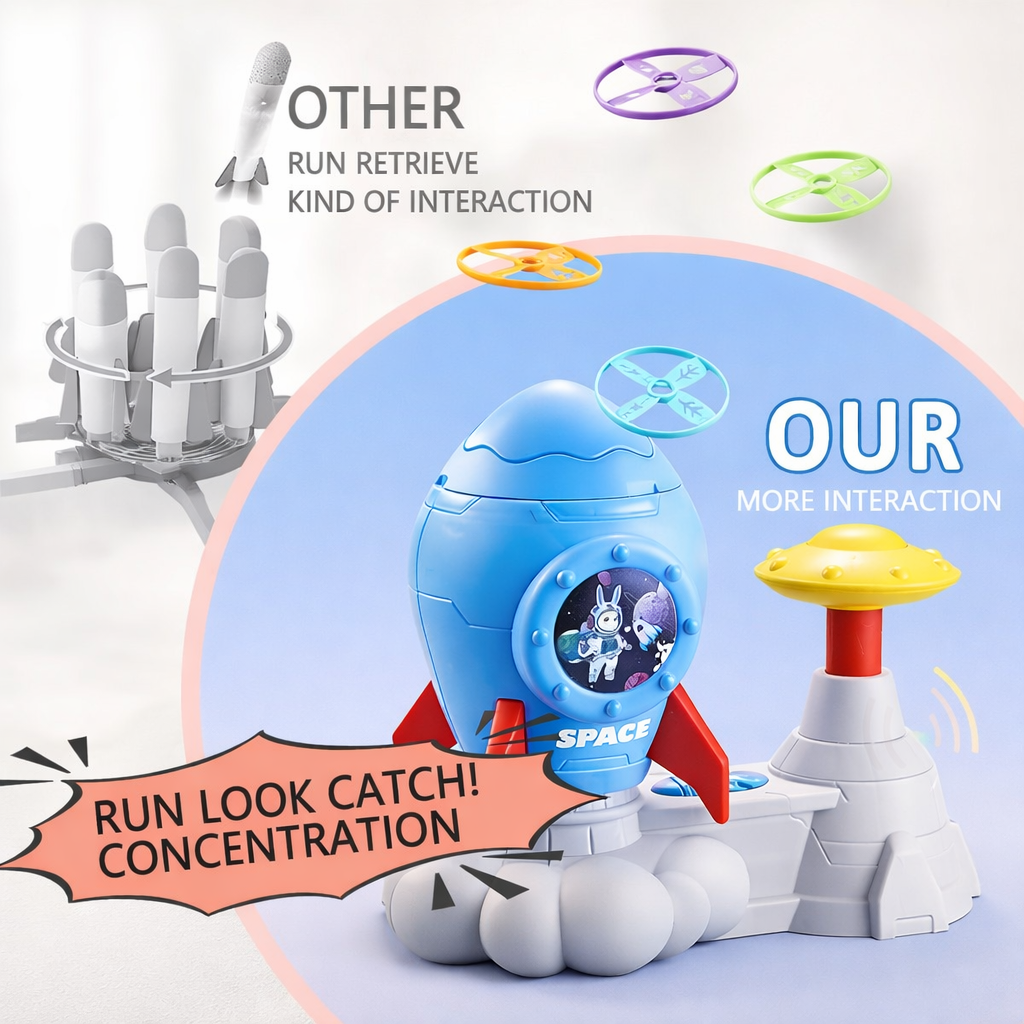 Butterfly Rocket Launcher Game – Active & Playful – Flying Disc Rocket