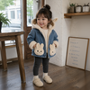 Girls Bunny Denim Coat – Warm & Comfort – Children's Jacket