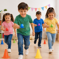 Thumbnail for Wooden Egg Spoon Game – Motor Skills & Learning – Egg Race Balance Game