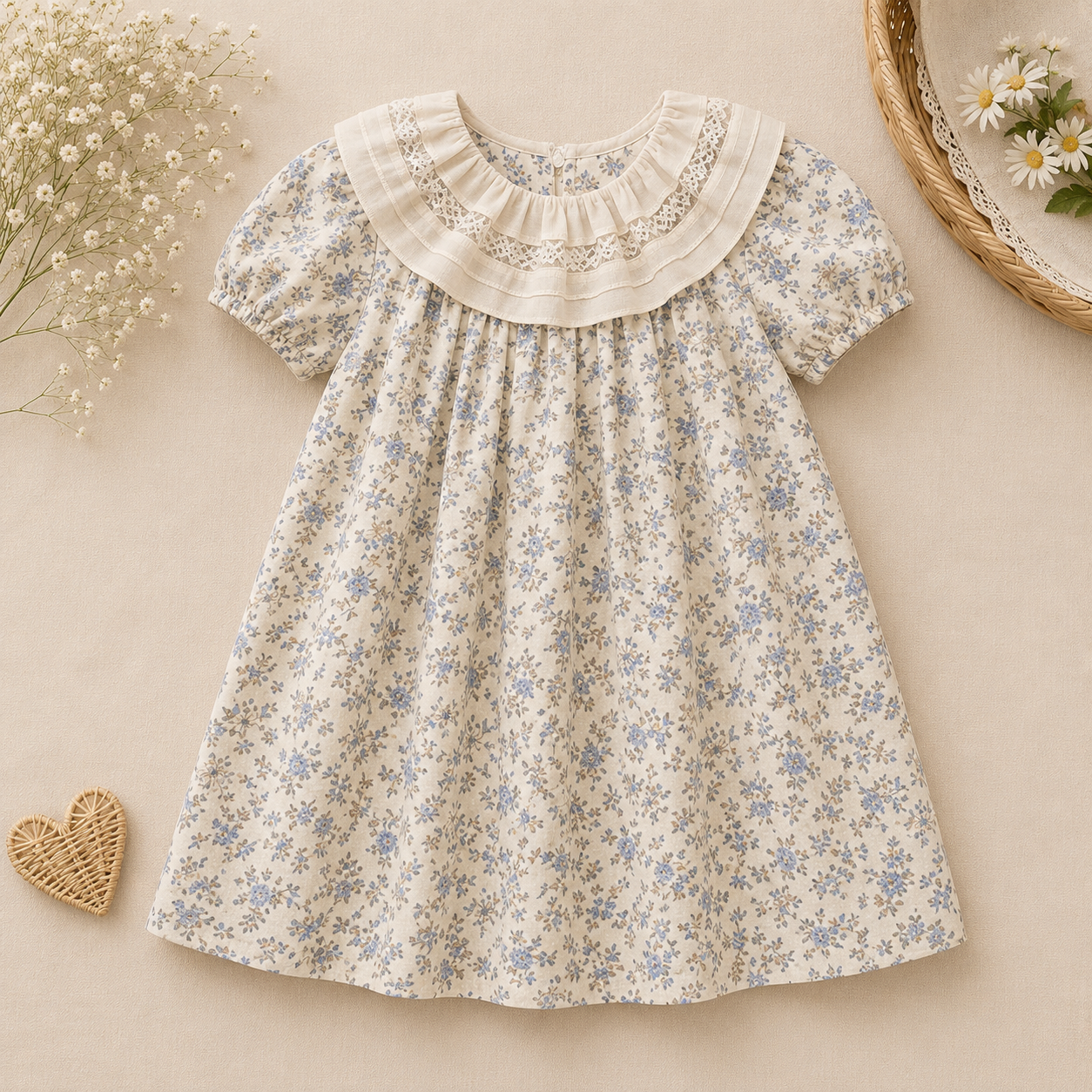 Lace Stitching Dress – Elegance & Comfort – Lace & Stitching
