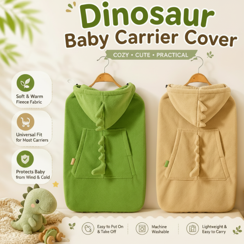 Dinosaur Baby Carrier Cover – Warm & Comfort – Dino Baby Blanket