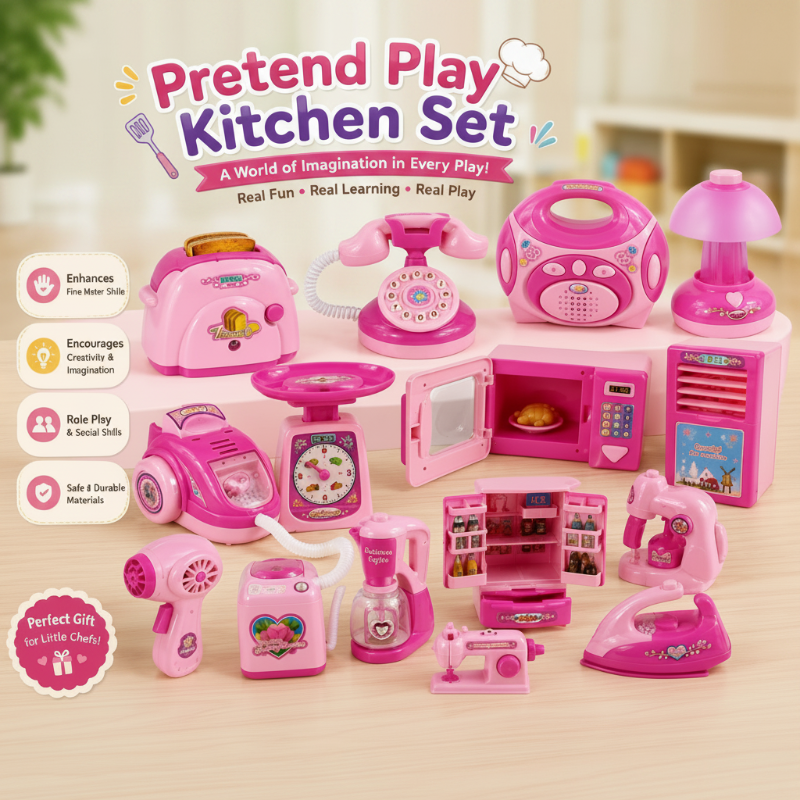 Pretend Play Kitchen Set – Creative Play & Role-Playing – Kitchen Toys