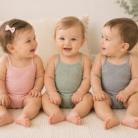 Thumbnail for Summer Bodysuit – Lightweight & Comfortable – Knitted Baby Romper