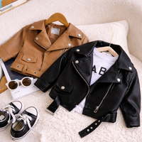 Thumbnail for Girls Leather Jacket – Cool & Stylish – Leather Kids Jacket