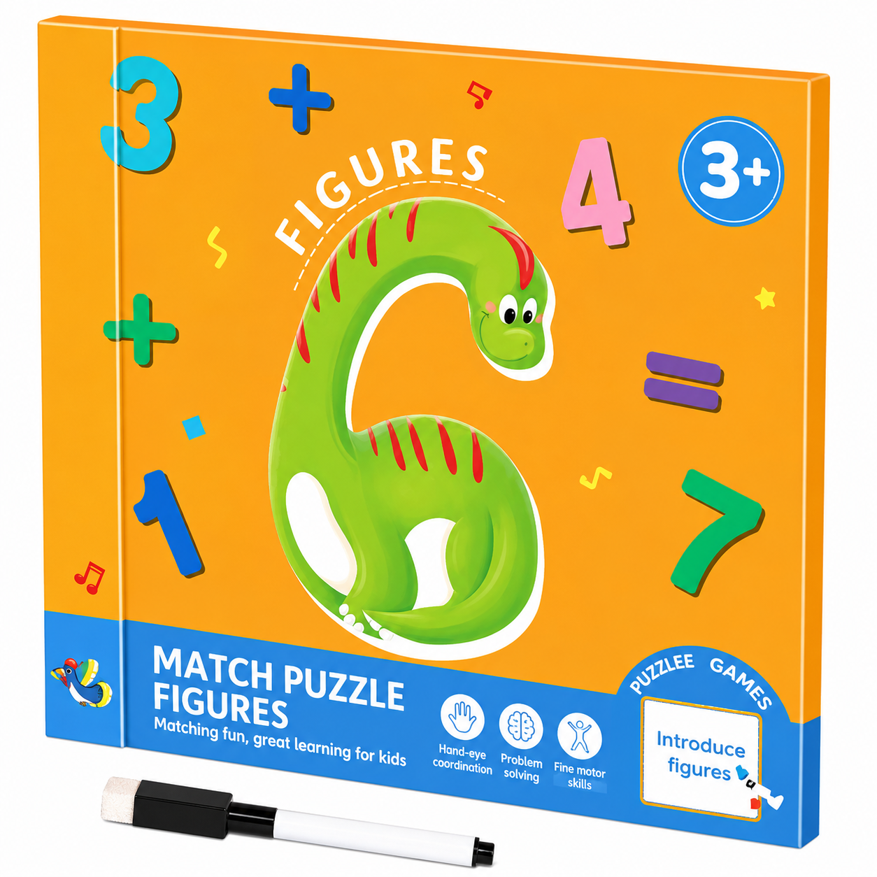 SmartMatch – Fun & Educational – Magnetic 2-in-1 Drawing and Puzzle Book