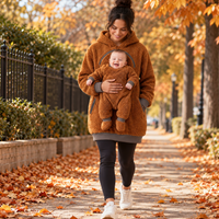 Thumbnail for MamaHug – Warm & Practical – 2-in-1 Hoodie for Mom and Baby