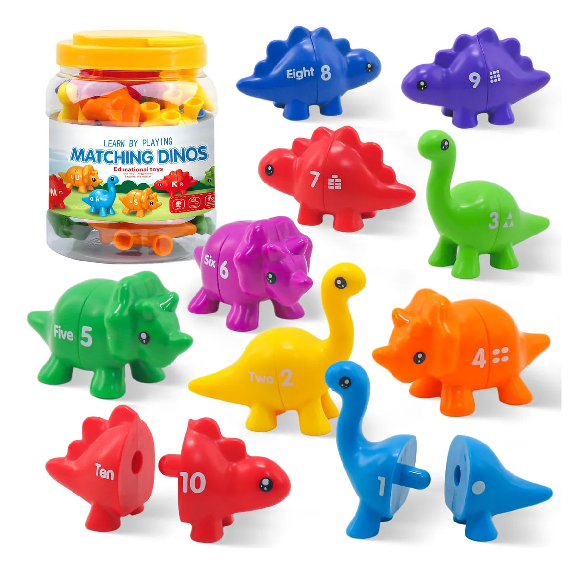 Matching Dino's – Fun & Educational - Alphabet And Numbers Dino Game