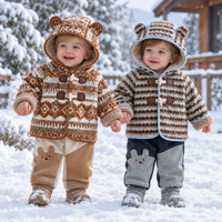 Thumbnail for LittleWarm – Cozy & Stylish – Winter Coat with Fair Isle Pattern