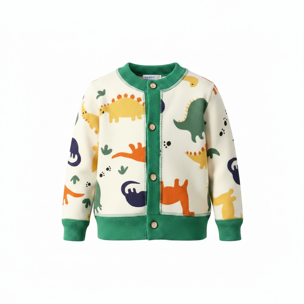 CozyCardi – Soft & Warm – Knitted Cardigan with Cute Prints