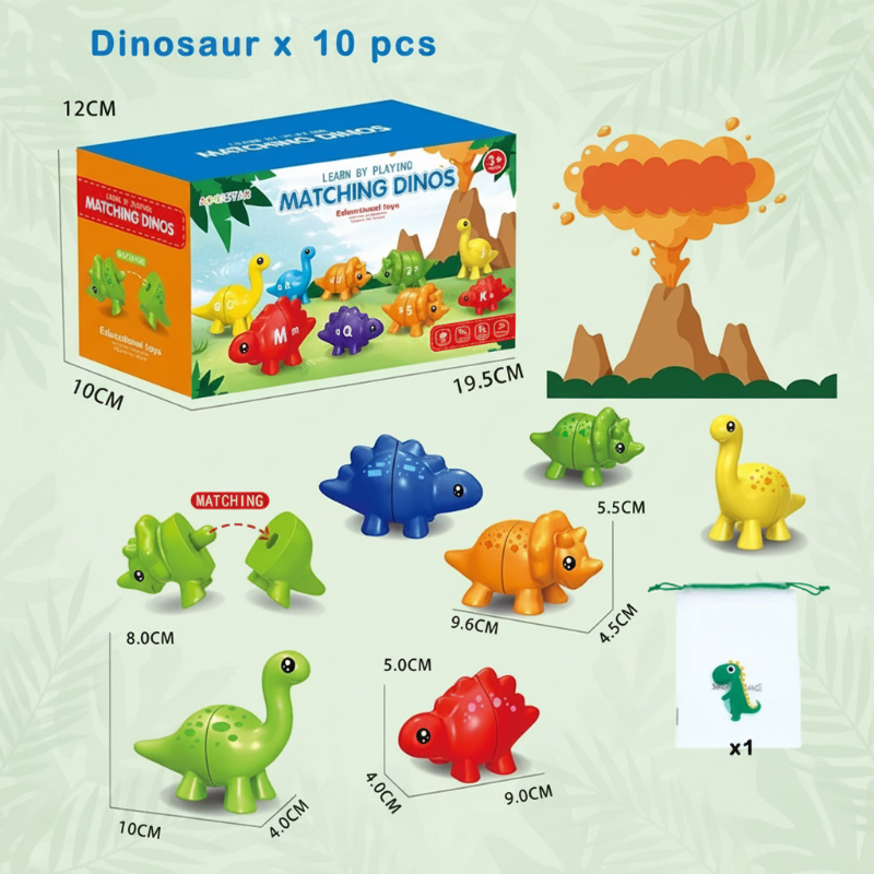 EduDino – Interactive & Creative – Alphabet, Shapes, and Numbers: Dinosaurs
