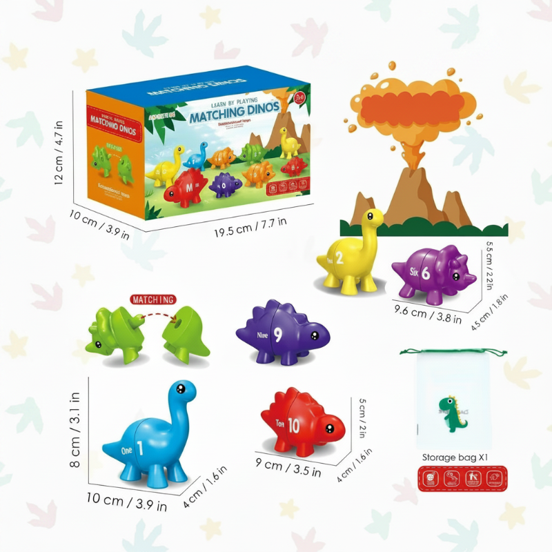 EduDino – Interactive & Creative – Alphabet, Shapes, and Numbers: Dinosaurs